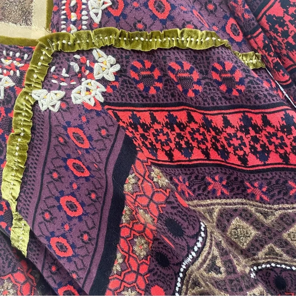 Free People World Traveler Boho Alpaca Blend Pullover Tunic Sweater - Picture 5 of 13